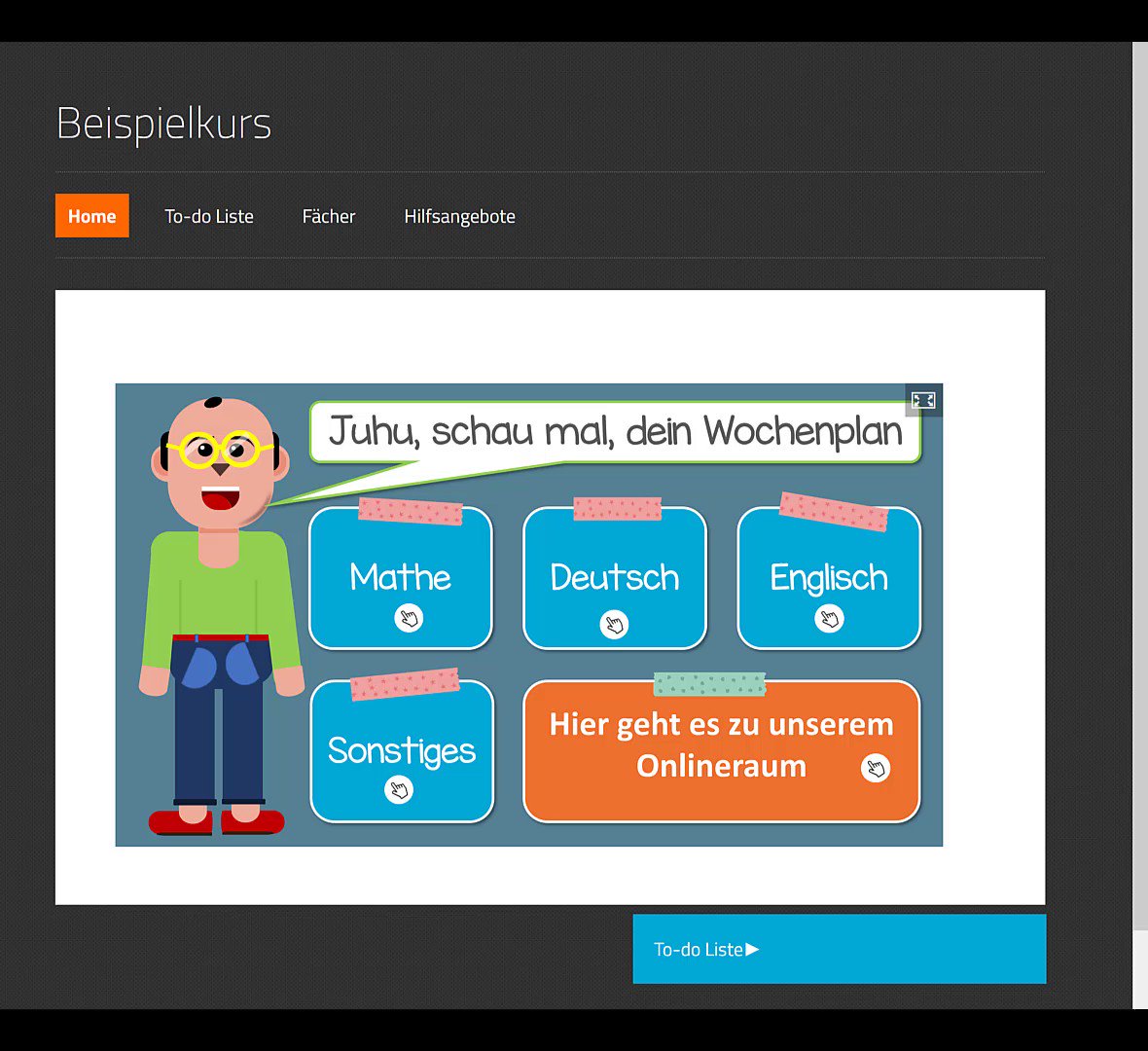 Evtl. könnte das ja auch eine gute Startseite für Grundschüler*innen in Mebis sein. #PrimaryRocks #bayernedu