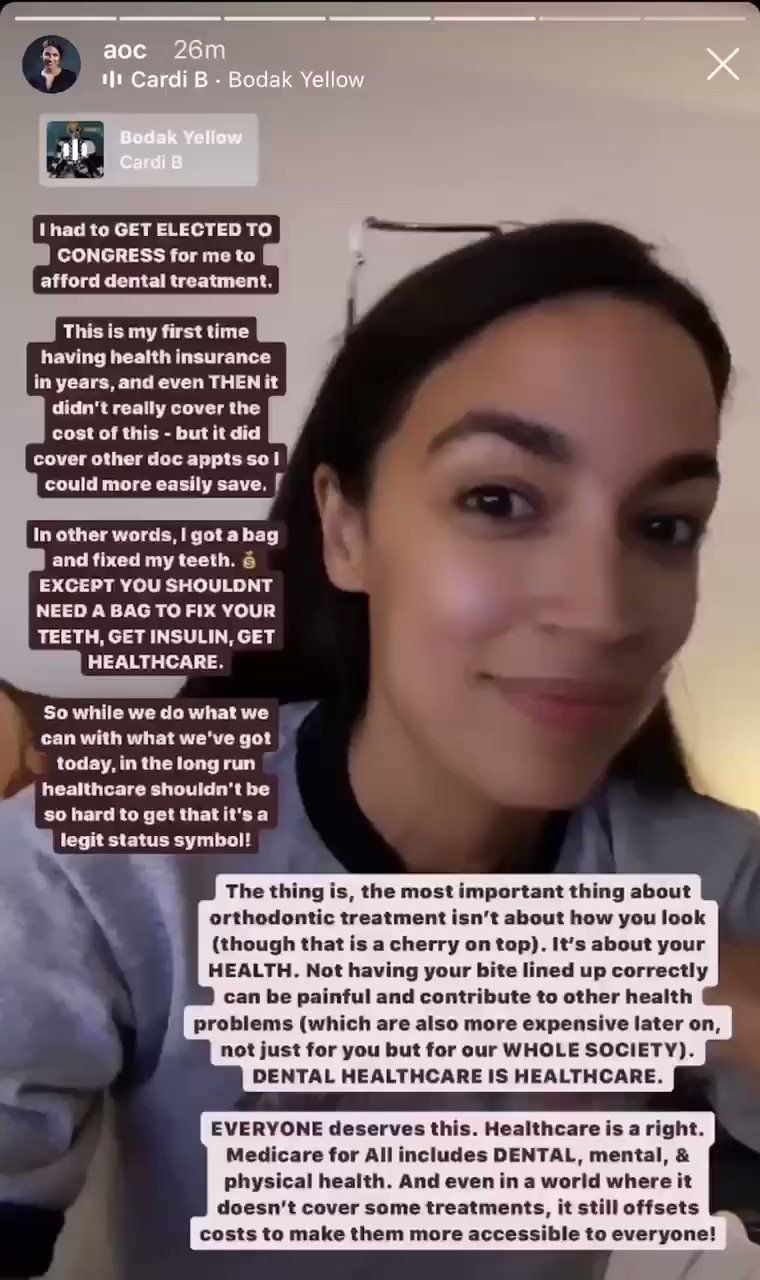Rose Movement 🌹 on Twitter ".AOC “Dental care is healthcare