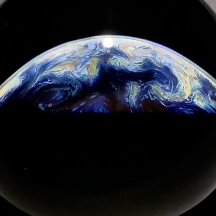 人気ショップ 早川和明 宇宙ガラス Wa 輪のある惑星 ガラス球体オブジェ
