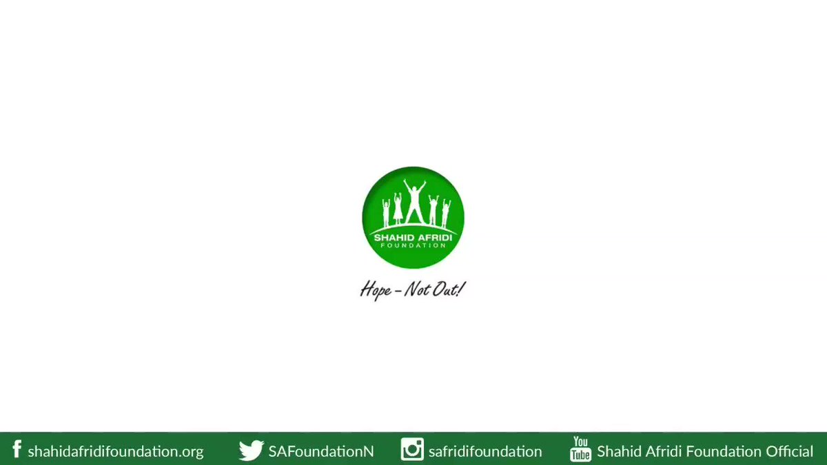 Text ‘Hope Not Out’ to ‘8086’ and contribute Rs.10+tax towards educating a child. 14 #SAFschools, across Pakistan are providing quality education to 4000+ students, with a 15th school, the first of its kind in Tirah Valley is under construction.
#HopeNotOut for all! https://t.co/6V4rxUiluO