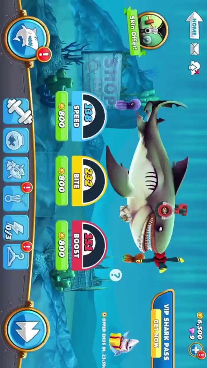 NEW VIP SHARK PASS!!! (HUNGRY SHARK WORLD)