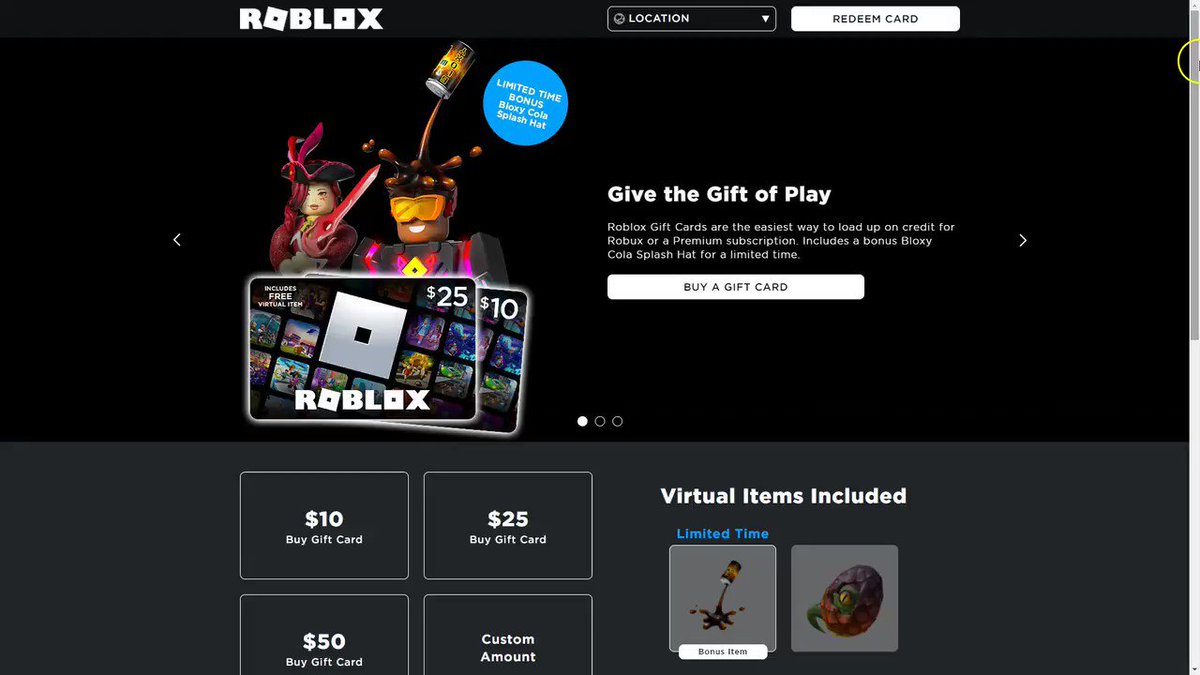 Bloxy News On Twitter The Roblox Gift Card Page Has Been Completely Redesigned You Can Now Also Purchase Gift Cards Directly From The Site Via Cashstar There Are Also A Few - roblox gift cards item leaked