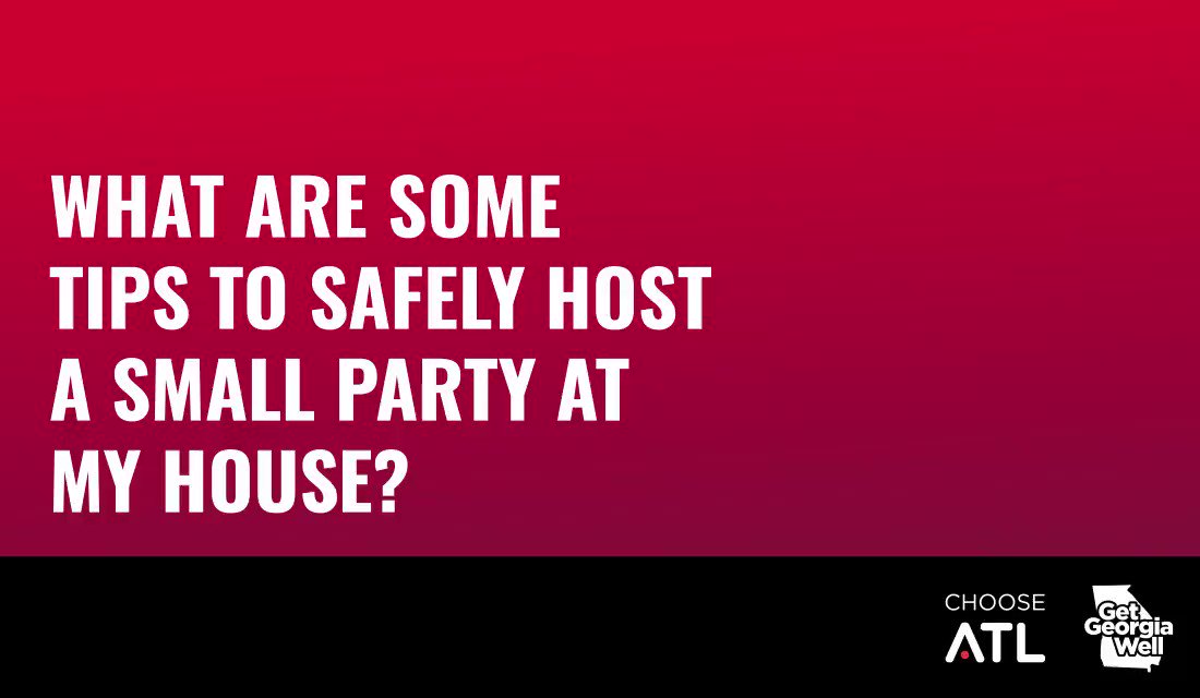 Dr. Erin Bradley, assistant professor of public health at @agnesscott, is back with Tips to Safely Host a Small Party at Your House this Labor Day Weekend. Set up chairs 6-ft apart and make sure guests have what they need without walking near other guests. @get_ga_well #MaskUpGA https://t.co/pu4ecvheD7