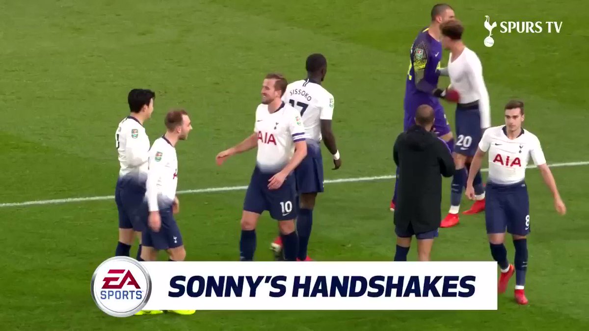 Spurs ソンフンミンのハンドシェイクまじでカッコいいんだよな