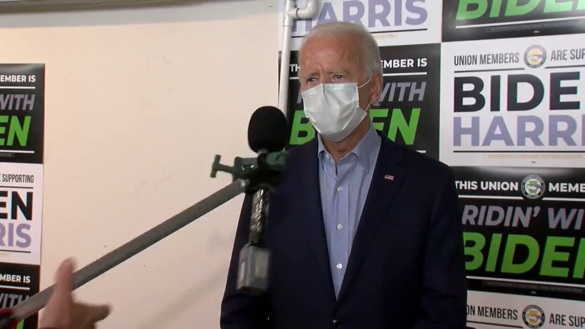 .@JoeBiden: "We should add social workers and psychologists, help police on 911 calls. The only person calling to defund the police in Donald Trump." https://t.co/YbPU3KKOtw