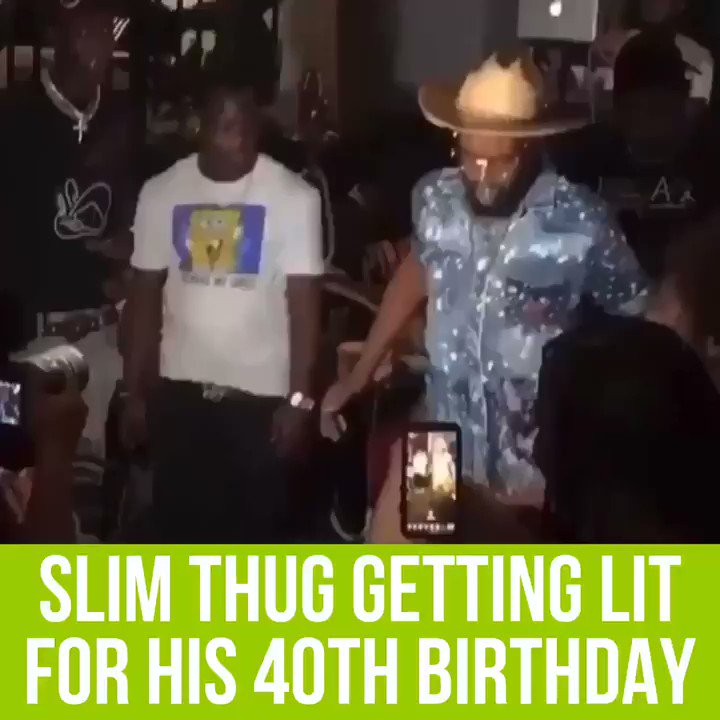 HAPPY BIRTHDAY SLIM THUG  is turning 40 today and dancing like he s half that 