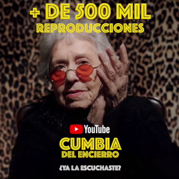 🔥🔝¡Más de 500K reproducciones!🔝🔥 #CumbiaDelEncierro está poniendo a bailar a todos y cada vez estamos más cerca de cumplir el sueño de Marujita ¡Ayúdenos a compartirla con toda su familia y amigos! @LADecadentes #BetoCuevas #Viral 👉🏼 https://t.co/uDIpbavpPJ https://t.co/rEQco2IM4Z