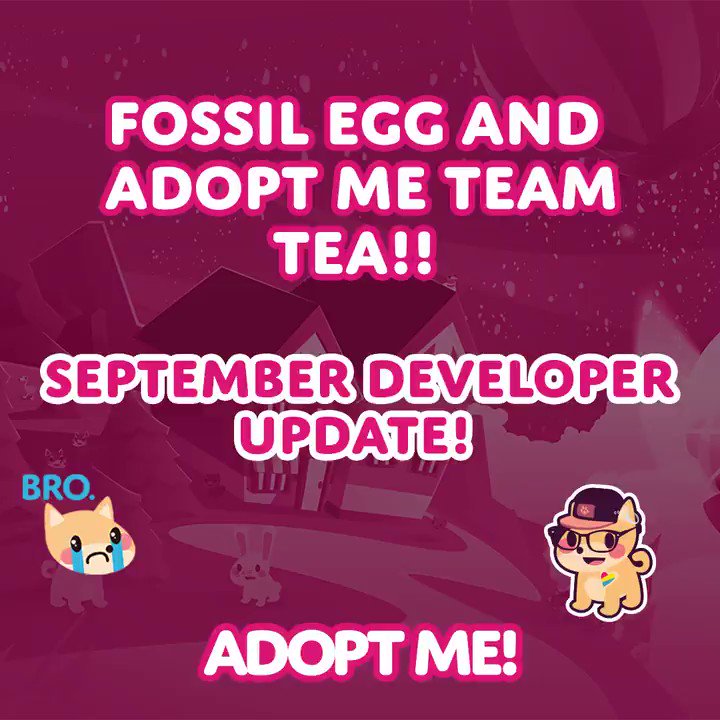 Adopt Me On Twitter Fossil Egg Tea September Developer Update With Tactful And Creativebinlord Watch The Video Https T Co 1dl0jlcebu Https T Co Mshniw7p8o - roblox adopt me fossil egg update