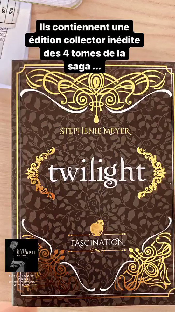 Coffret 4 Volumes Twilight team Edward Hachette romans - Mon cadeau enfant