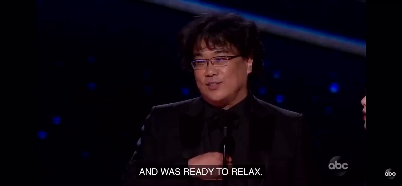My favorite moment of this year before it all went downhill. Happy Birthday Bong Joon-ho 