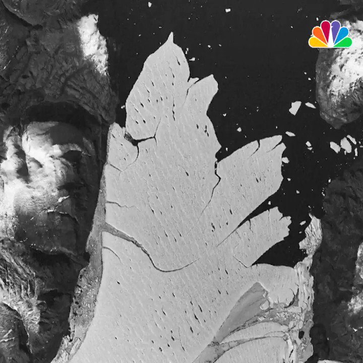 A section of the Spalte Glacier, a vast and ancient ice sheet sitting atop Greenland, shed 44 square miles of ice on Monday, the Geological Survey of Denmark and Greenland reported. https://t.co/sPNCORvBqS