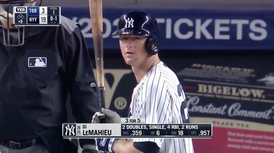 RT @TalkinYanks: We just gonna forget about DJ LeMahieu saying fuck you and your 49 MPH pitch? https://t.co/dcc79LJAib