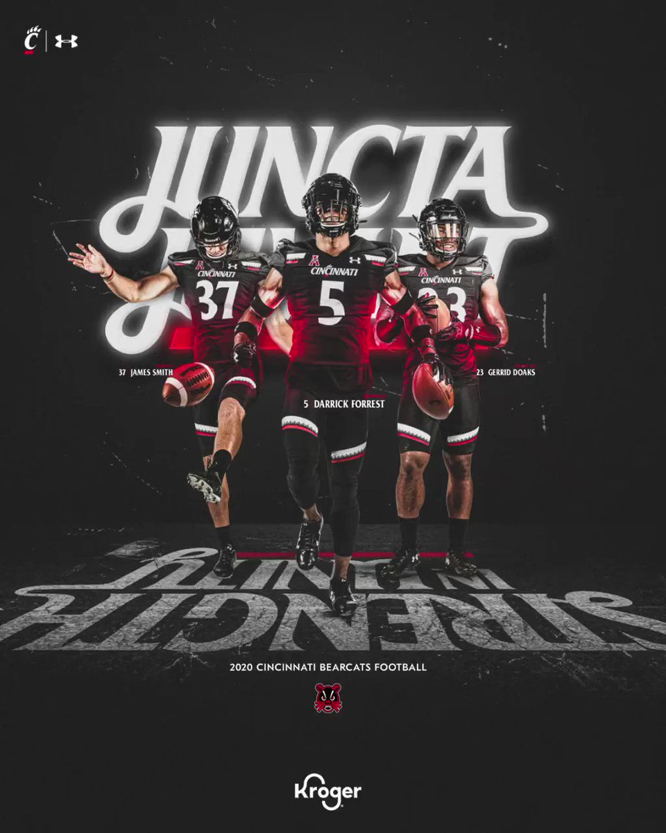 Your 2020 @GoBearcatsFB posters are here.
🔺 6 designs
🔺 2 desktop wallpaper sizes
🔺 3 mobile wallpaper sizes
🔺 8.5x11" print-at-home PDF
🔺 Instagram posts and story content
🔺 Animated poster
🔗: https://t.co/xofKub7Fbj
––presented by @kroger https://t.co/pPqF948B8k