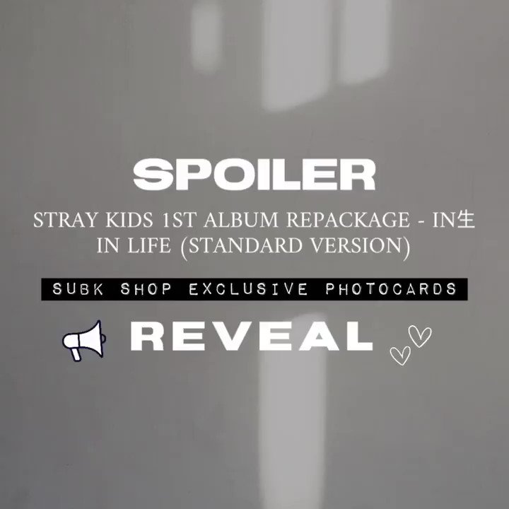 STRAY KIDS 1ST ALBUM REPACKAGE - IN生 IN LIFE (STANDARD VERSION)