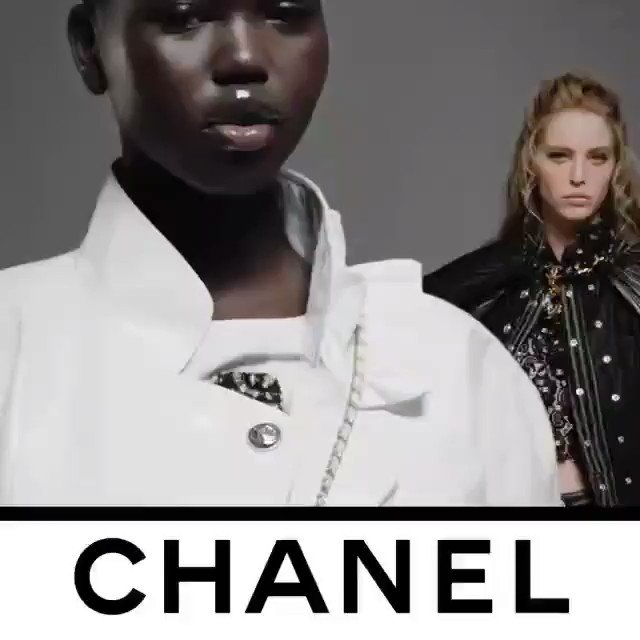 Loving @CHANEL β€ Video recorded by Guillaume Delaperriere shows models Adut Akech and Abby Champion wearing the eternal modernity of the CHANEL allure that infuses looks from the CHANEL Fall-Winter 2020/21 Ready-to-Wear collection. See the CHANEL collection @CHANEL. β€πππ https://t.co/I9HP3MYirT