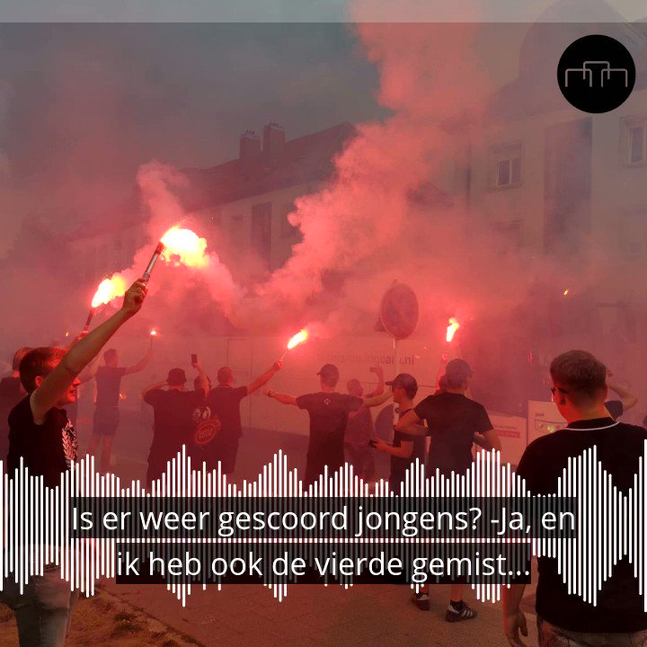 Op de heuvel bij het stadion was er sprake van moordende concurrentie, maar eerlijk is eerlijk...fantastische podcast om te luisteren. Het duo @doingthe116 en @JIH1980 is goud.