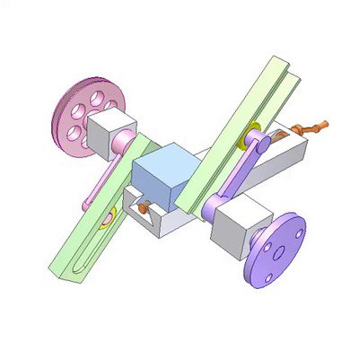 Coaxial Double Coulisse Mechanism