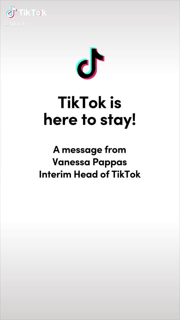 TikTok update. Looks like they are not going anywhere after all. #TikTok ππ» https://t.co/0lG70xA6tX