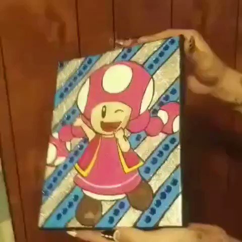 Mario Paint on Canvas Series! TOADETTE 💗 #Mario #Yoshi #Toad #Video #Art #Canvas #New #News #forsale #PS5 #girlgamer #Kids #Cute #gifts #RetroGames https://t.co/ba7rNoiiLw https://t.co/7JltPKMpQG