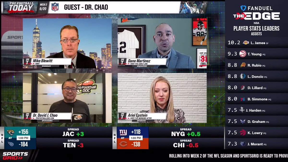 Looking at tonight's #MNF game? @ProFootballDoc joined the #PFT crew yesterday to talk the #MichaelThomas injury. #NOvsLV
@SpittinSPEEDZ @mikeblewitt @ArielEpstein https://t.co/rwcVTpiDR4