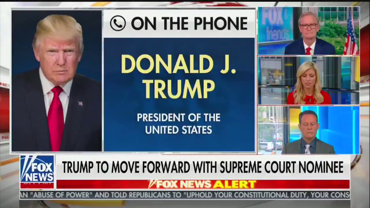 "I don't know that she said that, or was that written out by Adam Schiff & Schumer & Pelosi? I would be more inclined for the second" -- Trump claims Schiff, Schumer, & Pelosi actually wrote RBG's dying statement, & suggests she'd actually be fine w/him nominating her replacement https://t.co/xLQq1csNTz