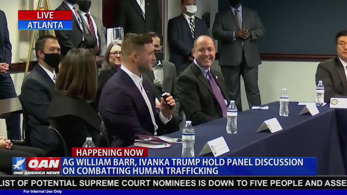 POWERFUL! @TimTebow talks about his personal passion about fighting the evil of human trafficking at an event with @IvankaTrump and Attorney General Barr.
If you do anything today, take a listen. https://t.co/XvjmX52HyF