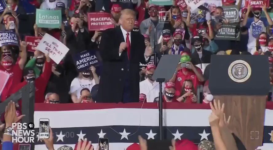 President Trump jamming out to YMCA knowing we are going to FILL THAT SEAT is a huuuuge mood πΊπΈππ» https://t.co/yJMG7uBCYM