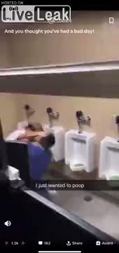 それは可哀想で笑うｗ。トイレで激しい喧嘩が勃発→使用中のトイレに乱入。
