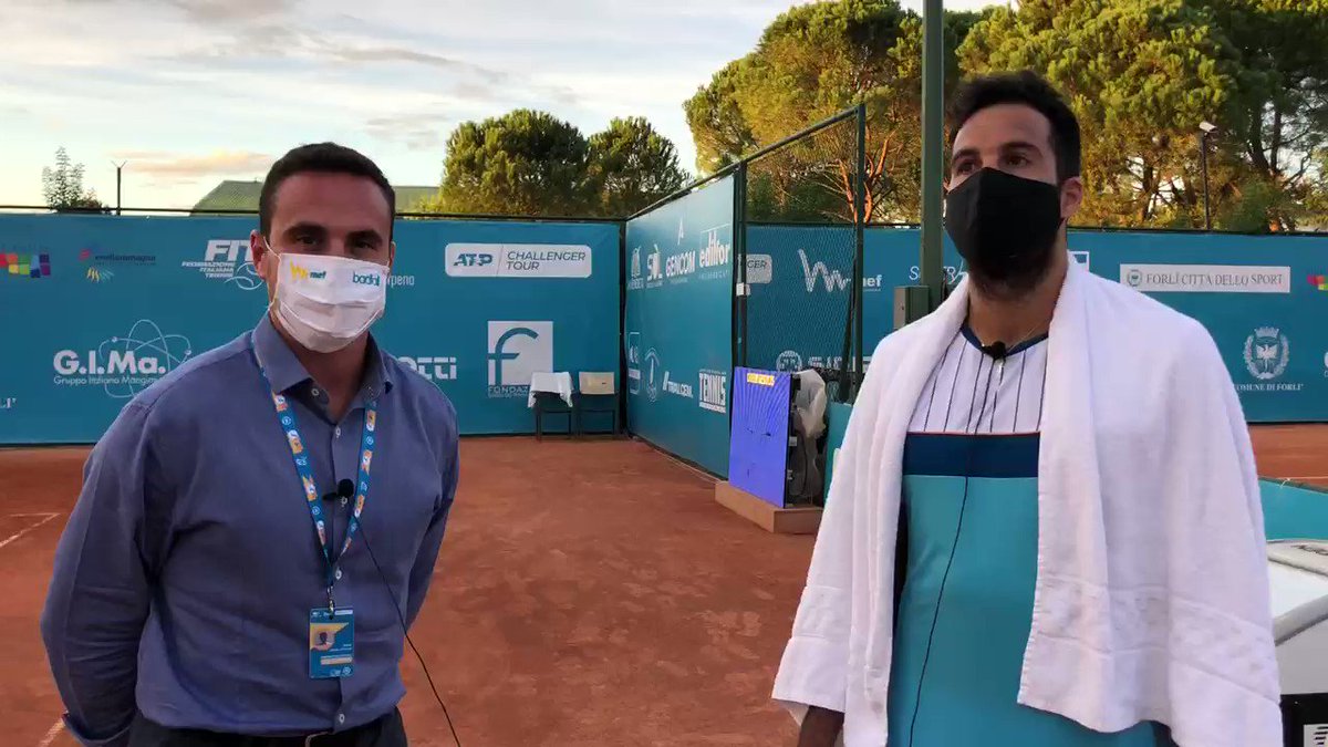 Salvatore #Caruso ai quarti di finale, battuto Michael #Vrbensky 7-5 7-5: “È stato un match di qualità più elevata rispetto al mio primo turno. Qui rispetto al #ForoItalico c’è un clima diverso, bello avere un po’ di pubblico” 🎙 #Forlì #ATPChallenger #tennis https://t.co/WJACry2bps