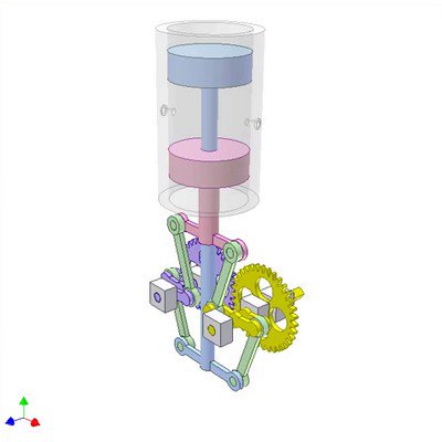 Air Compressor of Two Coaxial Pistons