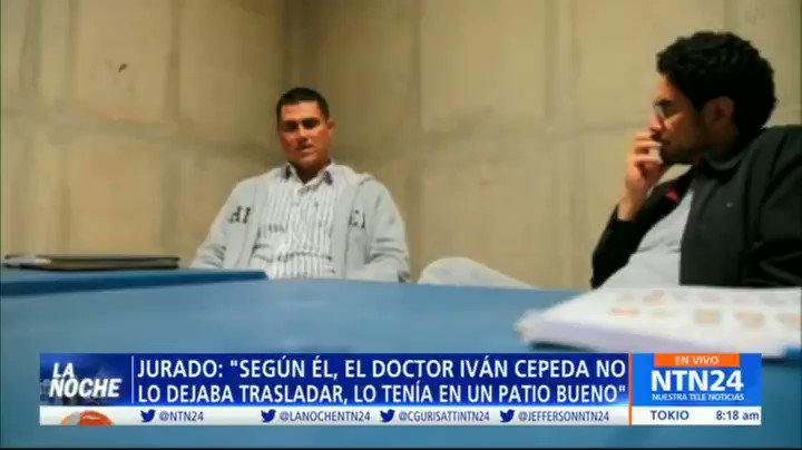 #ExclusivoLaNoche Nicolás Jurado, excompañero de patio en la Cárcel La Picota de Juan Monsalve, testigo estrella en la CSJ en caso judicial del Expdte @AlvaroUribeVel, revela en @LaNocheNTN24 los privilegios que según él tenía Monsalve a cambio de mantener testimonio contra Uribe https://t.co/rHKGbHZlpf