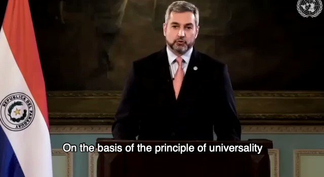 Watch @MaritoAbdo back Taiwan's bid for meaningful participation in the @UN🇺🇳 system. On behalf of the government & people of #Taiwan🇹🇼, we thank the president & #Paraguay🇵🇾 for the #UNGA support. Yes! #TaiwanCanHelp realize the #SDGs, & we must #LeaveNoOneBehind. https://t.co/LtsjZ4DLiK