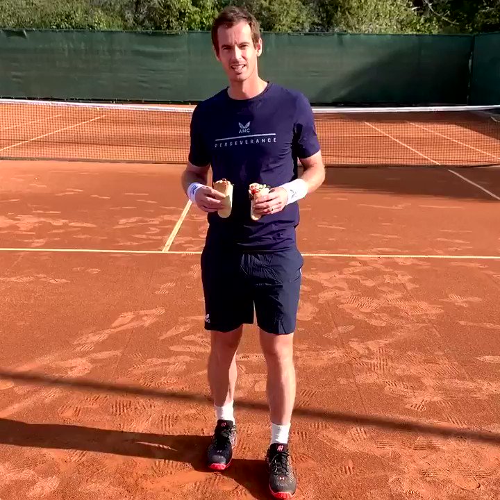 As promised, a more difficult @oldelpasouk #MessFreeChallenge than @k1ngkyrg1os 🌯😁🎾🌯 We are also donating 20,000 meal kits via @fareshareuk. Time for @Gael_Monfils @ElinaSvitolina @HeatherWatson92 and @LeonSmith to show us what they've got! #TortillaPockets #OldElPaso #ad https://t.co/juuDCPntNw