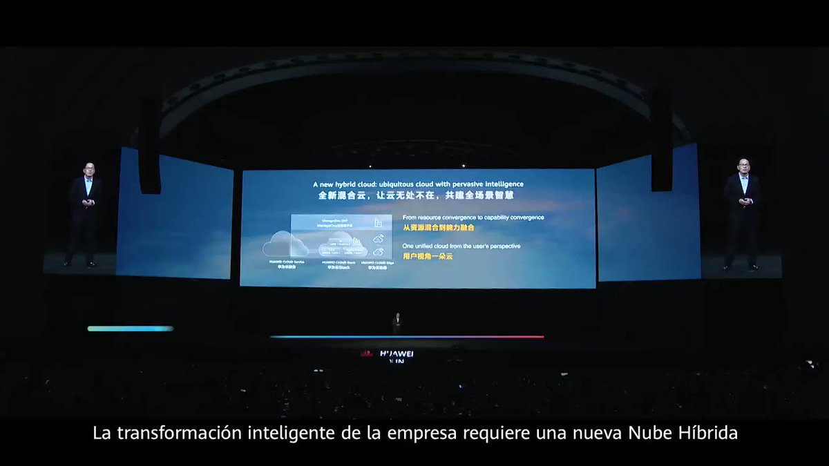 Lv Yangming, Presidente de la Nube Híbrida de Cloud BU de #Huawei, explicó por qué las empresas necesitan una nueva solución de nube híbrida, en el día 2 de #HuaweiConnect 2020. Leer más: https://t.co/dj35FhcsXW https://t.co/hW69YAhfqL