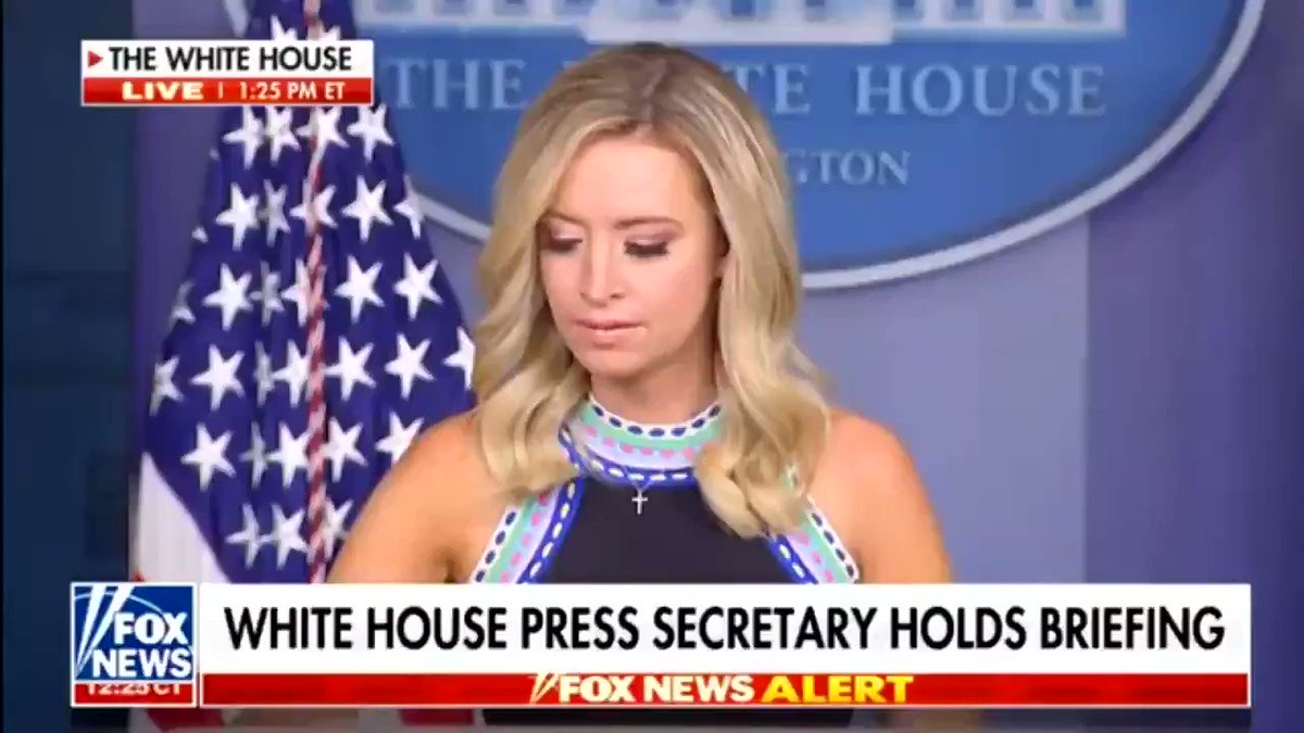 How strange watching @PressSec try to discredit @BrianKaremâs question by repeatedly referring to him as the âPlayboy Reporterâ. Given her boss, the President, was on the cover of the magazine and idolizes my father in unhealthy ways, it isnât the gotcha moment she thinks it is. https://t.co/NaGbbBtozw
