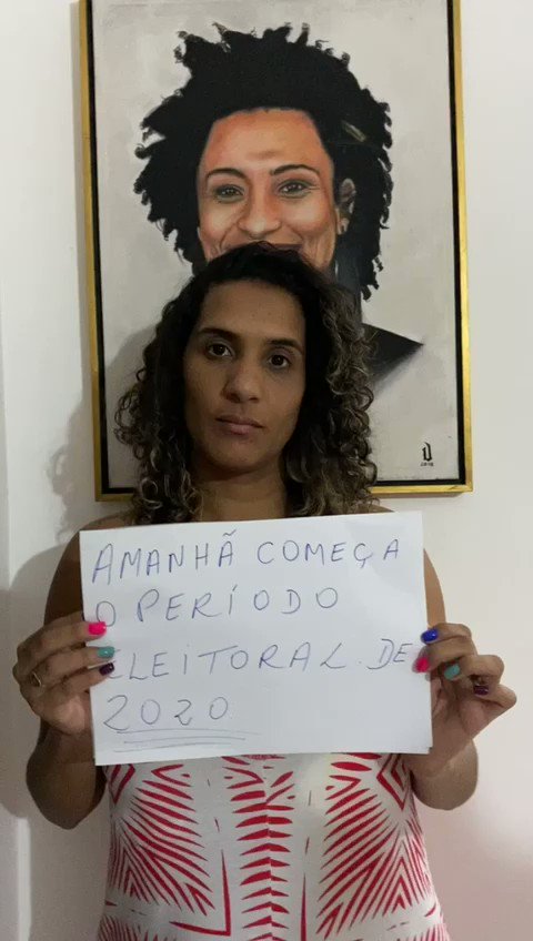 AMANHÃ COMEÇA O PERIODO ELEITORAL! E vcs candidatas, já se comprometeu com a Agenda Marielle Franco? Esse é um chamado para todas as candidaturas que se identificam com a luta de Marielle e querem continuar construindo esse projeto politico, sem deixar que ela seja interrompida. https://t.co/DziuVbekXw