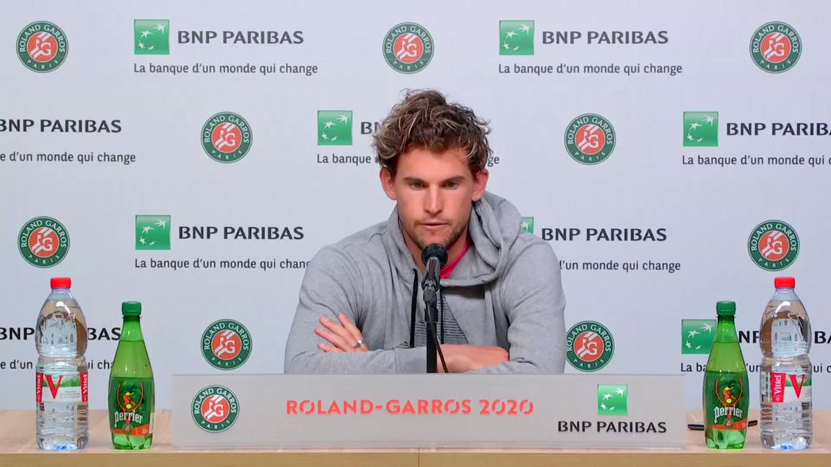 Thiem on who he thinks the conditions/balls will favour: Djokovic https://t.co/uQx87RbQvF