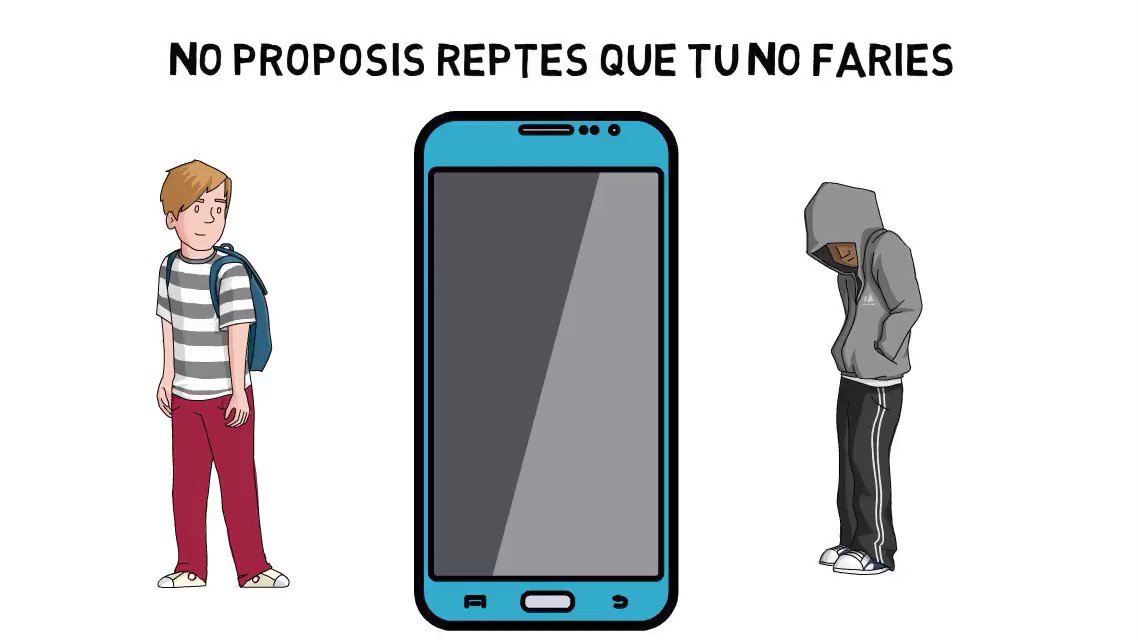 No incitis els altres a participar en reptes a les xarxes socials que els puguin posar en perill. Tu en seràs el responsable si passa alguna cosa #StopReptes https://t.co/wJ9EmuZyaP