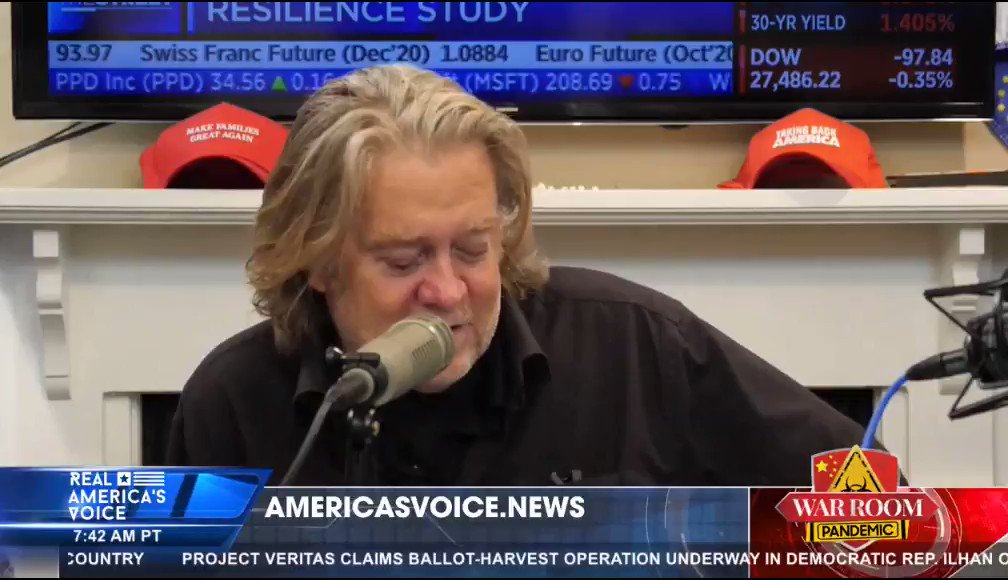 Bannon: @realDonaldTrump ought to take @JoeBiden up on his policies, and he ought to take him up on his corruption.
#JoeBiden is the Swamp. He is the concierge of the managed decline of our country.
#WarRoomPandemic @WarRoom2020 https://t.co/nhCPKB4U3d