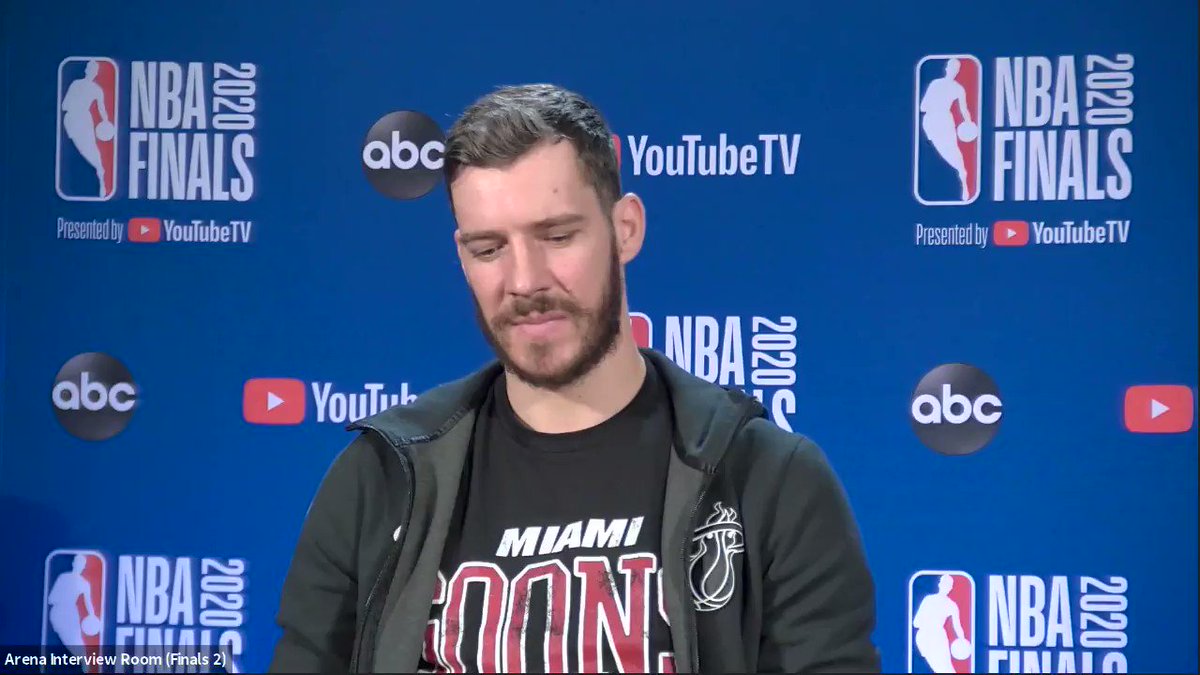 "He's one of the funniest guys I've ever met, a great competitor, a great teammate. He always brings the best out of other guys." - @Goran_Dragic on @JimmyButler
#NBAFinals presented by @YouTubeTV Media Availability
Game 1: Wednesday - 9:00pm/et, ABC https://t.co/oJ4jl325bi