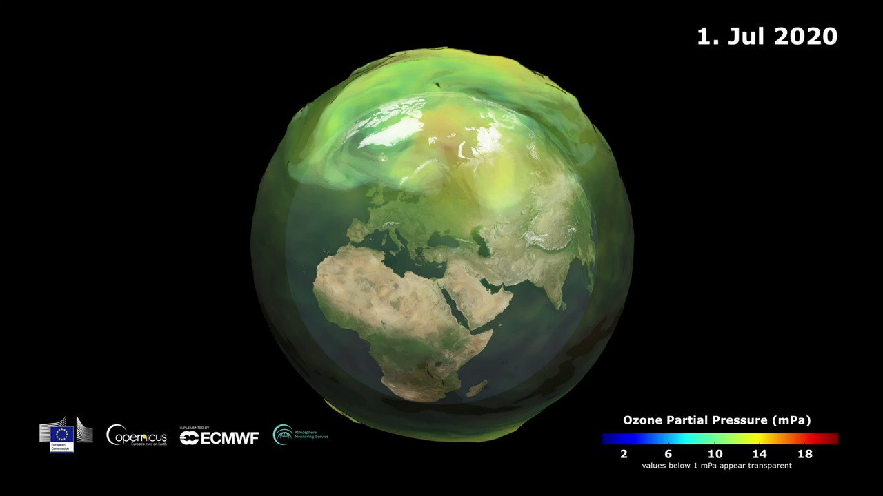 Copernicus ECMWF on Twitter: "2020's larger and than most in recent years. This is being driven by a strong, stable and cold polar vortex, with all signs pointing