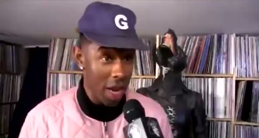 all reaction videos on X: Nigga uh. *tilts head to the side* no. Tyler  the Creator interview with Nardwuar reaction video meme   / X