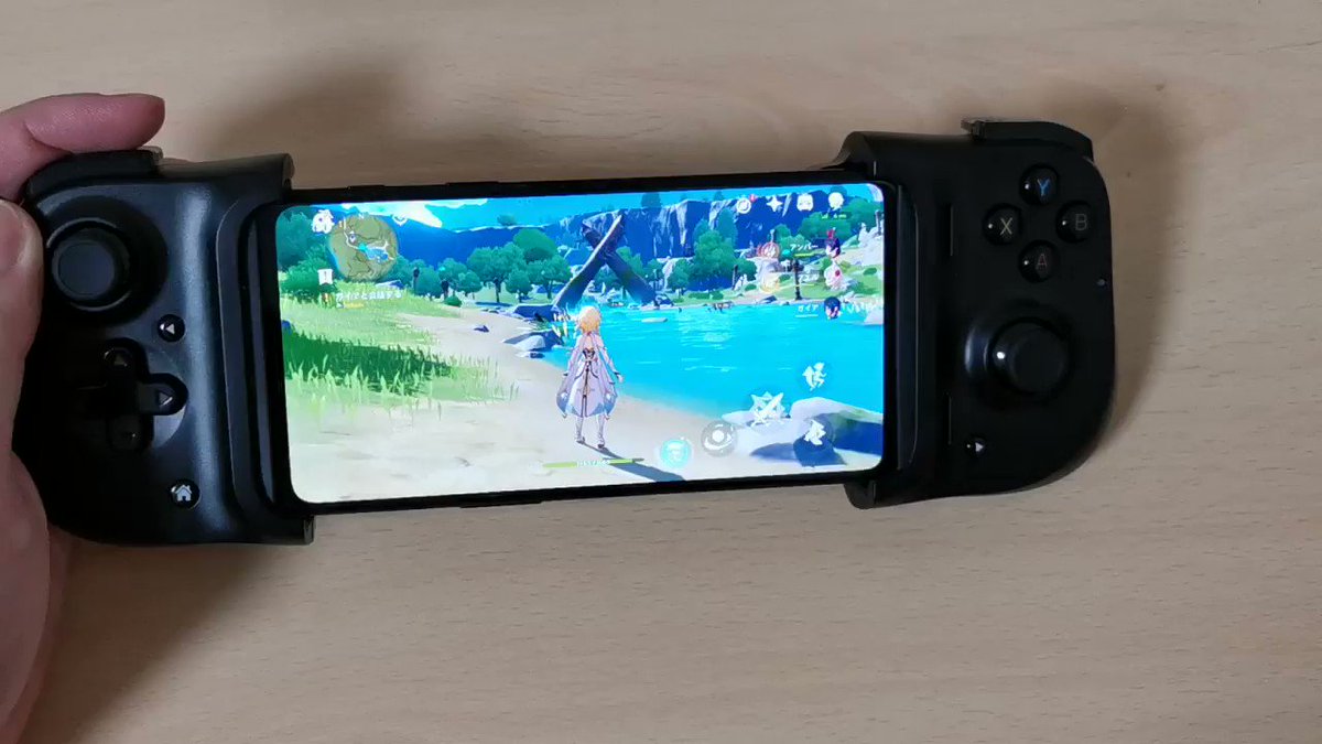 とり 願いの種 原神switch風プレイ Androidスマホとコントローラ ゲームパッド で快適ですね Pcと比べるとスティックでのエイムが難しいけどジャイロ機能で微調整できるのは良き