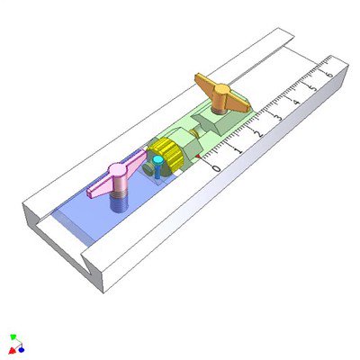 Two Slider Mechanism for Quick and Fine Position Adjustment