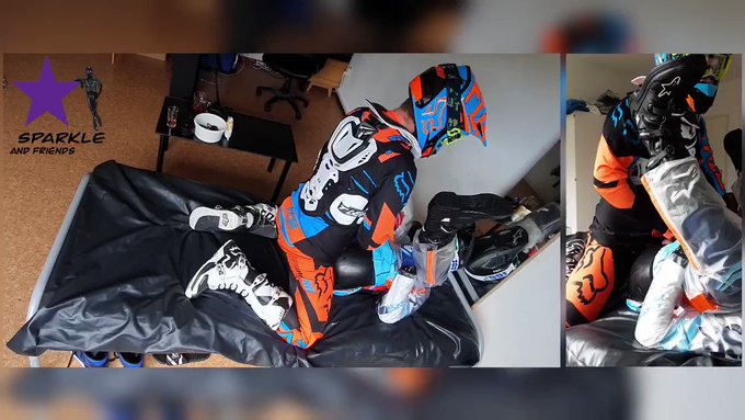 Rubber and MX gear, the best combination ever?
And also, I uploaded the full video for all you pervs