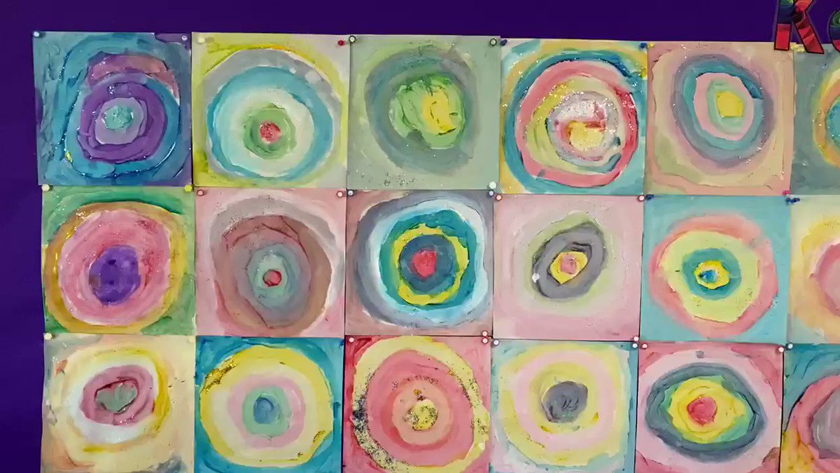Upper Beeding Primary School (@beedingprimary) on Twitter photo 06/10/2020 20:10:25 The Reception children’s amazing Kandinsky inspired art work is finished! It looks so beautiful! The Reception children’s amazing Kandinsky inspired art work is finished! It looks so beautiful!