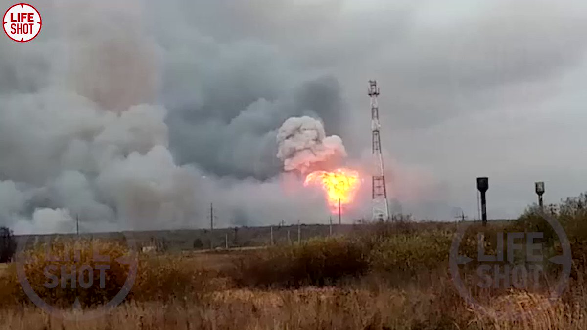 Взрыв на складе боеприпасов в Рязанской области