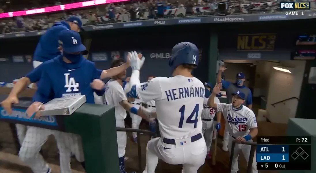 Chad Moriyama on X: Enrique Hernandez also celebrates with