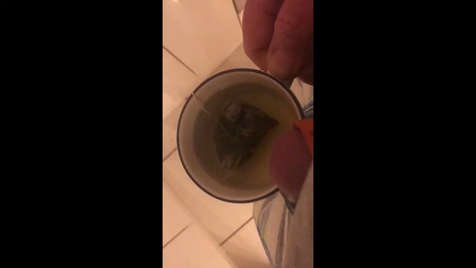 healthy green tea with a squirt of piss :) 🫖👄#Watersports #goldenshowers #pissdrinking #humiliation #slavetask