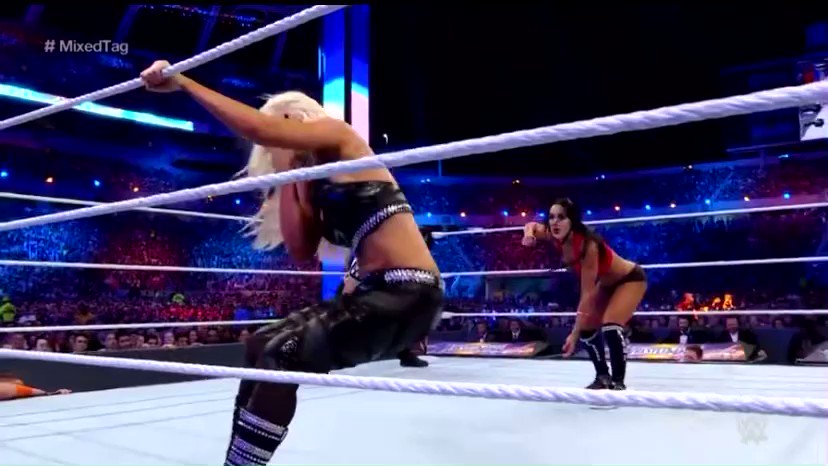 RT @charshab: WrestleMania 33: Nikki Bella and John Cena vs. Maryse and The Miz https://t.co/d4dwzqHPgR